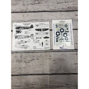 SUPER SCALE 1/48 P-47 THUNDERBOLT Miss June & Shack Rat" DECALS 48-683